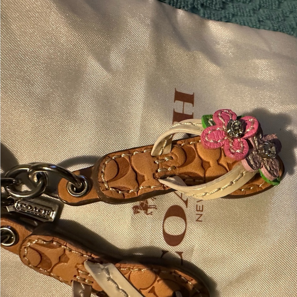 Coach Floral Sandal Keychain - Picture 8 of 10